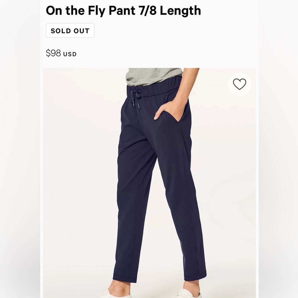 Black size 8 On The Fly 7/8 Pants